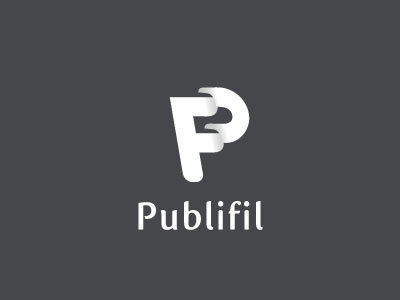 Publifil brand identity identité logo