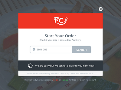 Not so fortunate at the moment cookie delivery food fortune fortune cookie modal oriental search sorry takeaway ui unsuccessful