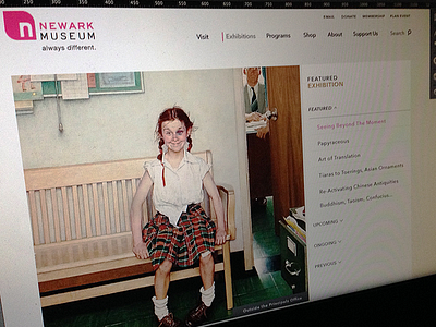 NW Museum Redesign colors design grid minimalist minimalistic museum responsive simple typography ui web website
