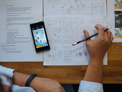 Down to the wire. harbrco ios mobile ui weather wireframes