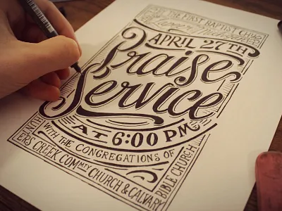 Program hand lettering lettering ligature pen script swash type typography vintage