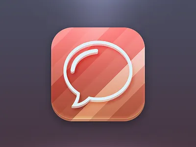 Message Icon app buble clean dobriy icon ipad iphone message shadow sms