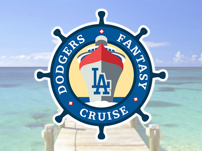 Portfolio Dribbble 800x600 Cruise baseball cruise dodgers logo mlb ship sports