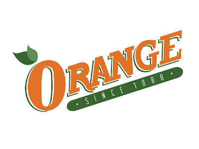 City of Orange city color custom type logo orange orange county typography vector