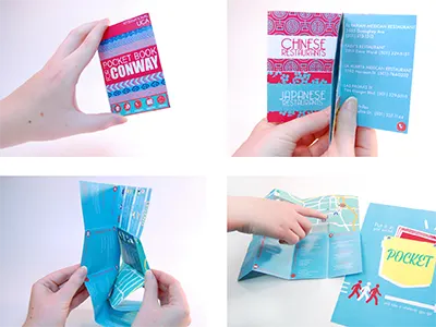 Pocket Book Conway book brochure international map small