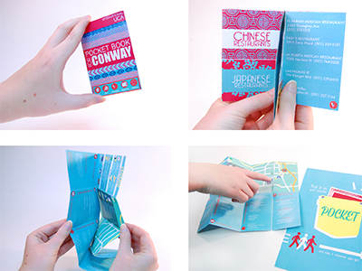 Pocket Book Conway book brochure international map small