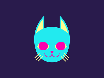 Cat Attack !! attack branding bright cat colours creepy fun identity logo meow neon