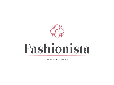 Fashionista Logo boutique clean cloth designer fashion icon logo minimal modern stationery studio symbol