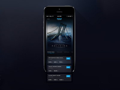 Movie Tickets App app ipad iphone app movies product design ui user experience user interface ux