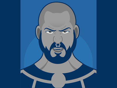 Vector Heroes - Bruin comic graphic portrait vector