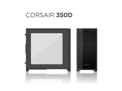 Corsair Obsidian 350D case computer corsair design icon map ui ux