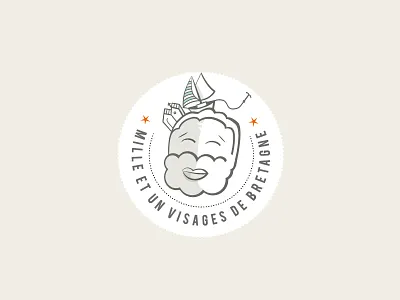 Brittany - Breizh brand identity illustration logotype