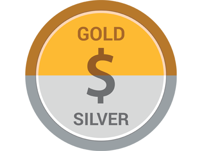 US Gold and Silver Rates App Icon $ icon live in rates