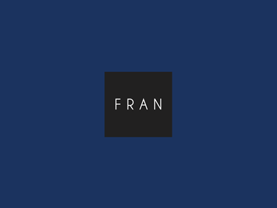 Fran Logo brand logo typography