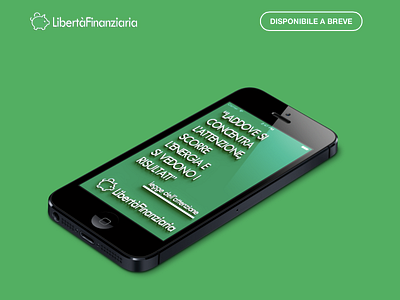 LibertàFinanziaria homepage cashflow design finanziaria ios iphone landing libertà money page simple web website