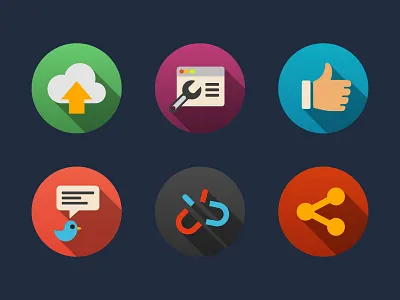 Web and Internet Flat Icons app creative flat icons internet internet icons modern ui ux web web elements web icons