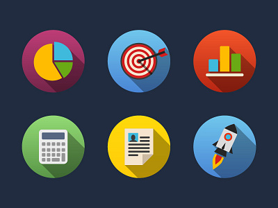 Business Flat Icons app business business icons flat icons interface marketing modern icons startup ui ux web