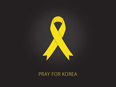 Pray for Korea icon pray prayforkorea ribbon