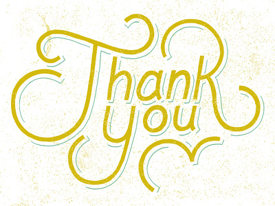 thank you card lettering sketch type