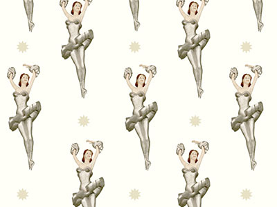 Ballerina Pattern artifact gold history pattern