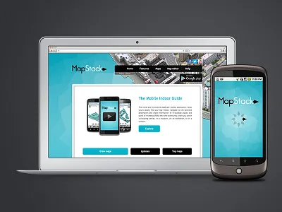 Mapstack building design editor front end indoor interface mall map mobile navigation tool website