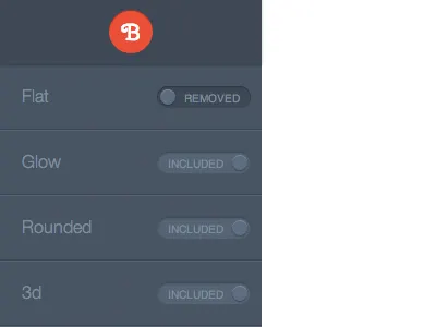 Toggle Buttons buttons navbar side nav switch toggle