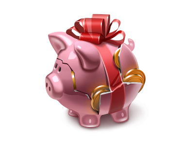 Piggy Bank gift icon moneybox piggy bank