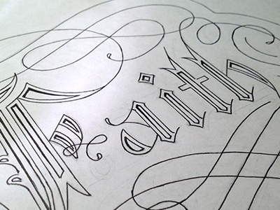 Faith WIP hand lettering