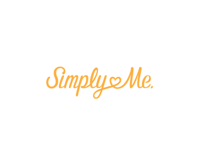 Simplyme hand lettered handlettering heart lettering logo me nonprofit script simply typography