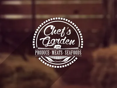 Dribbble Shot food logo