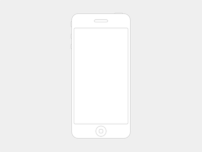 iPhone frame drawing iphone shape sketch vector wireframe