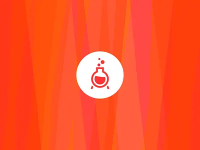 Research icon red research science