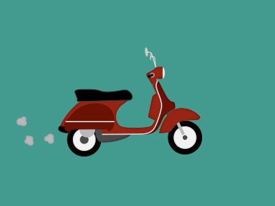 Scoot cartoon illustration scooter vector vespa