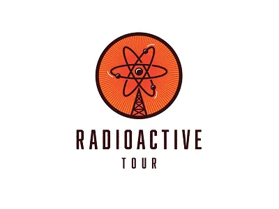 Radioactive Tour Take II brand identity graphic design illustrator layout logo logo design