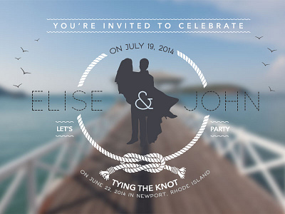 post-wedding party invite wedding