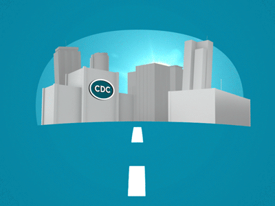 3D City [GIF] 3d after effects animation birds eye city element layers motion graphics shapes sheen