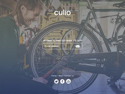Culio background branding gradient landing startup web design website