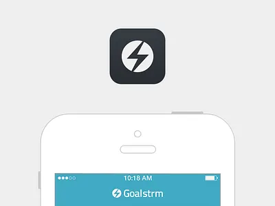 Goalstrm app icon app app icon clean design fans flat football freebie goalstrm layout soccer