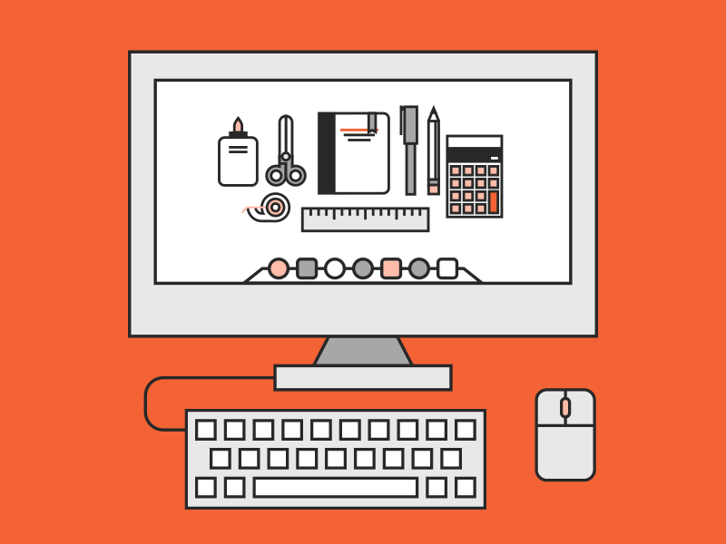 Stoodify... your classroom connected 2d animation animated gif calculator dangerdom fede cook glue motion authors motion graphics outline pencil scissors study