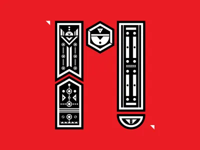 Boruca boruca costa rica ethnic font geometric identity lettering type