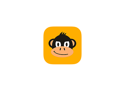 IM App Icon app icon illustration ios monkey yellow