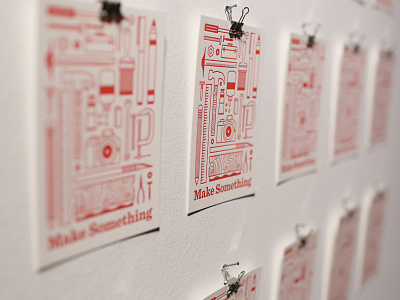 Thesis 1 icons illustration letterpress make something print thesis