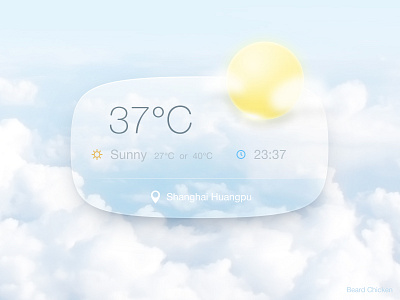 Weather（少女） ae ai app china dribbble icon interface ios ios7 photoshop ui