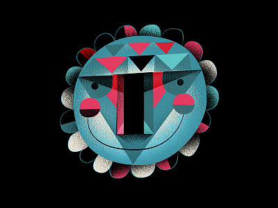 Rotund Tiki illustration round tiki