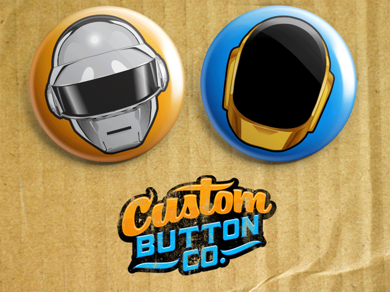 Daft Punk Animated Button animation buttons custom button co gifs product ideas