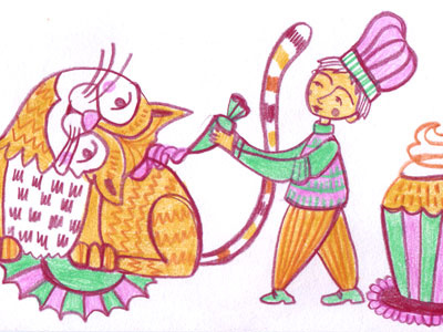 Cupcake Cat cat cupcake illustration