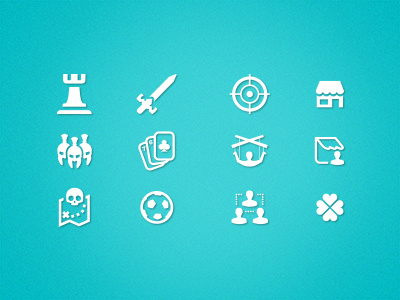Game Icon Categories adventure game life simulation map mmo puzzle set shop simulation social strategy target