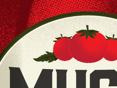 Tomato gigposter illustration illustrator poster screenprint silkscreen tomato vegetable