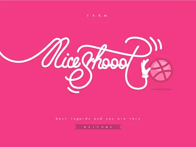 Nice Shot font ilustración tipografía