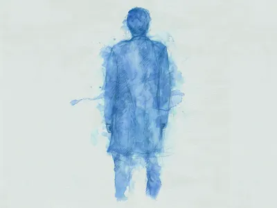 No sabem... art blue drawing handmade illustration watercolor